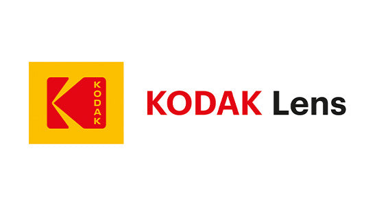 Kodak Lens logo with red and yellow design on a white background